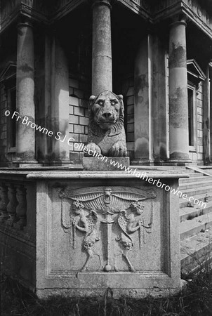 CASINO MARINO LION CARVING AT SOUTH EAST CORNER